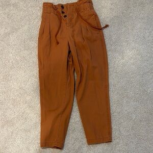Forever 21 Women's Burnt Orange Straight Leg Pants